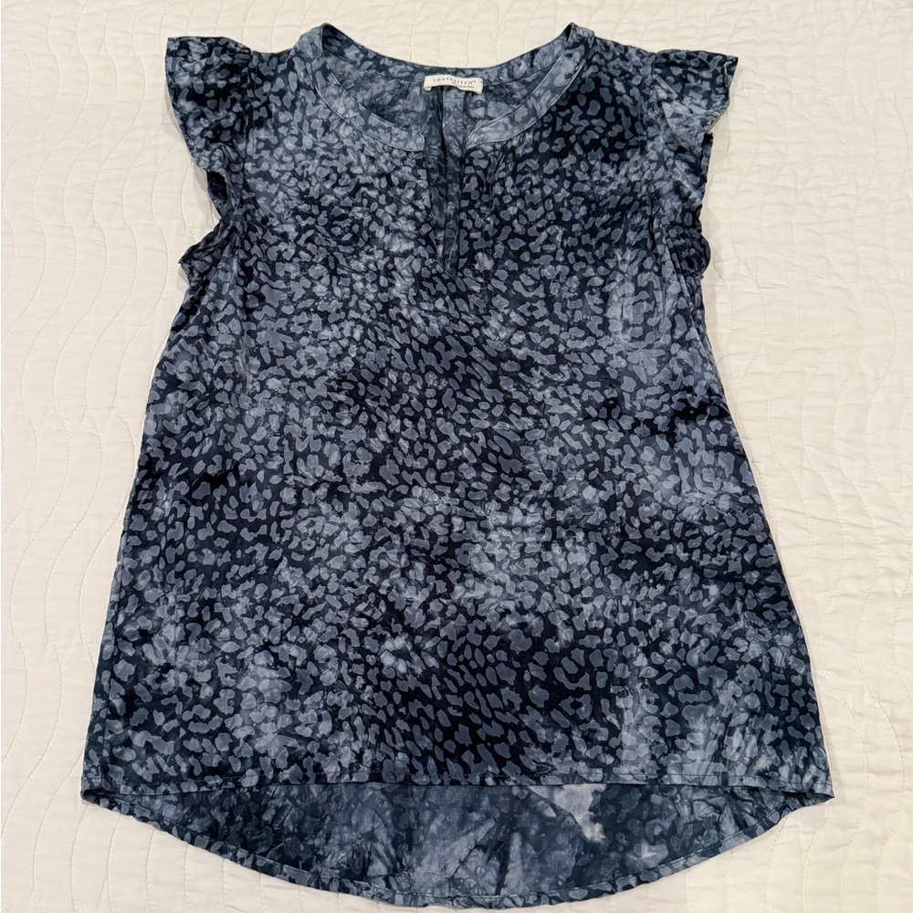 Lovestitch Navy Patterned Blouse